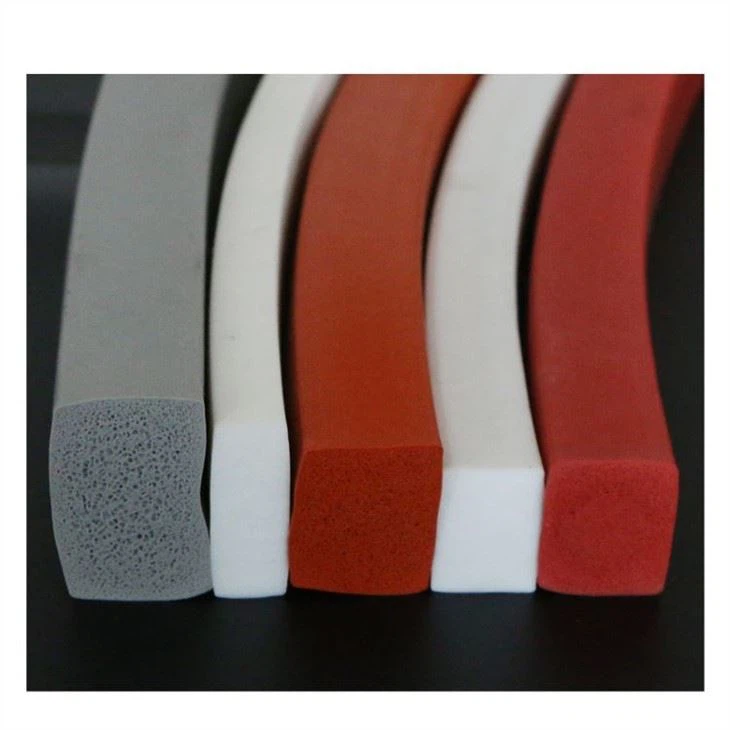 Silicone plate sealing strip